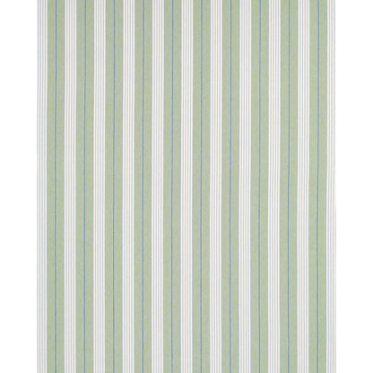 SCHUMACHER FABRIC  STRIPES REVISITS AUDREY STRIPE   GREEN   - 71376