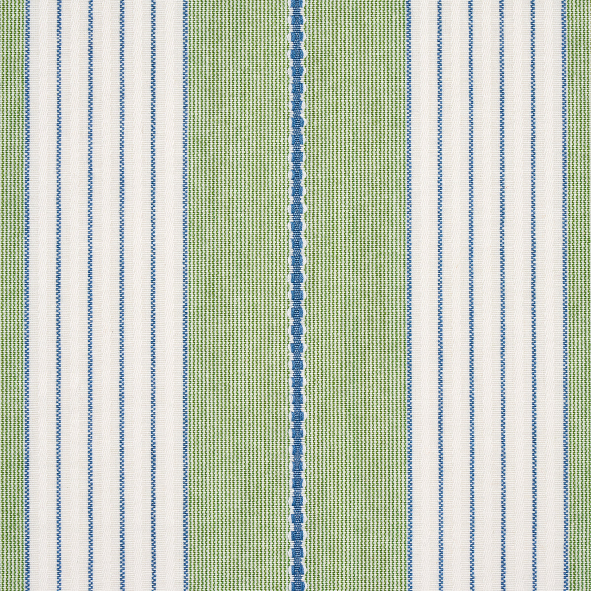 SCHUMACHER FABRIC  STRIPES REVISITS AUDREY STRIPE   GREEN   - 71376