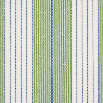 SCHUMACHER FABRIC  STRIPES REVISITS AUDREY STRIPE   GREEN   - 71376