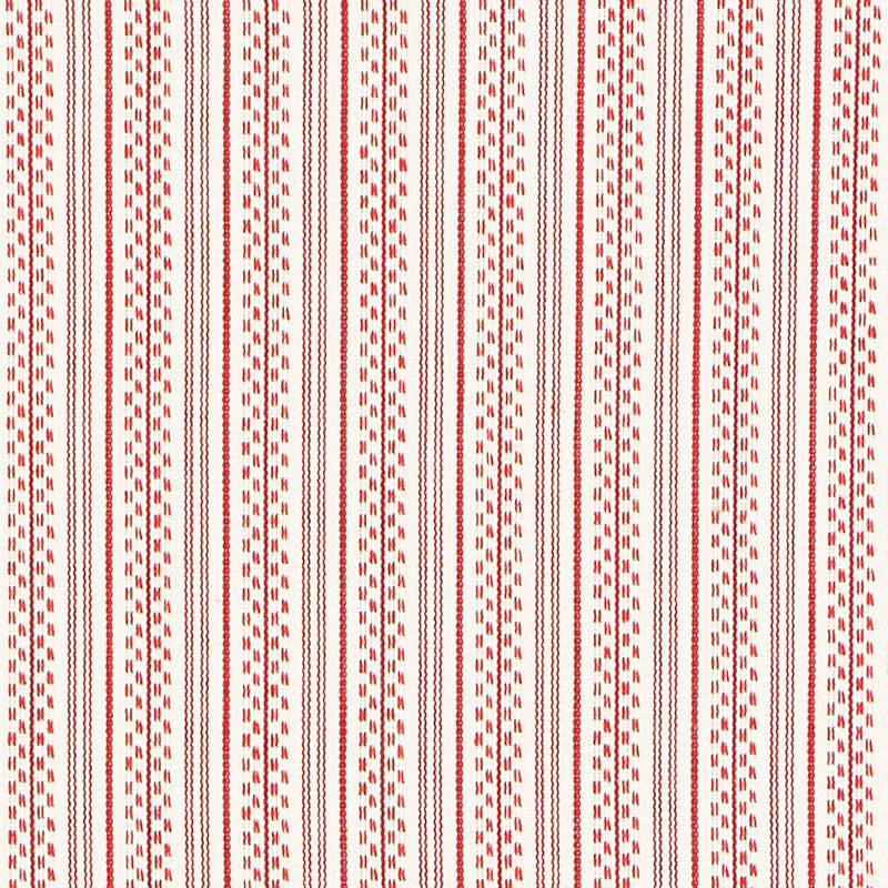 SCHUMACHER  ESSENTIALS: STRIPES JACK STRIPE PATTERN WOVENS PATTERN WOVENS RED   - 71415