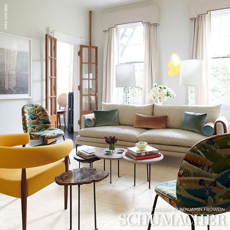 SCHUMACHER  ESSENTIALS: LUXE UPHOLSTERY FABRICS PARKER FAUX BOIS MOIR?? MOIR?? MOIR?? MARBLE   - 71501