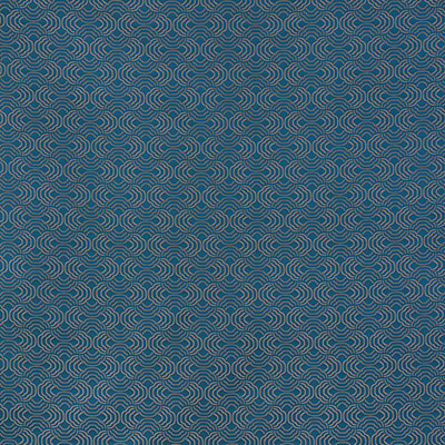 SCHUMACHER FABRIC  ESSENTIALS: LUXE UPHOLSTERY FABRICS APOLLO   PEACOCK   - 71653