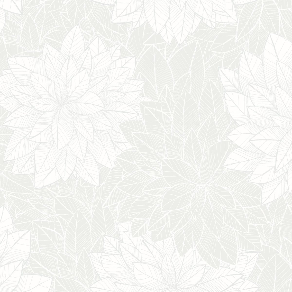 SCHUMACHER  Borastapeter FOLIAGE   WHITE   - 7186