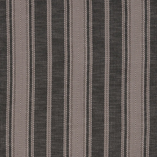 SCHUMACHER  CARAVANNE ZINA STRIPE PATTERN WOVENS PATTERN WOVENS CHARCOAL   - 71912