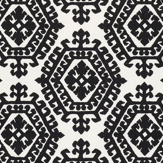SCHUMACHER  CARAVANNE OMAR EMBROIDERY TEXTURES TEXTURES BLACK   - 71942