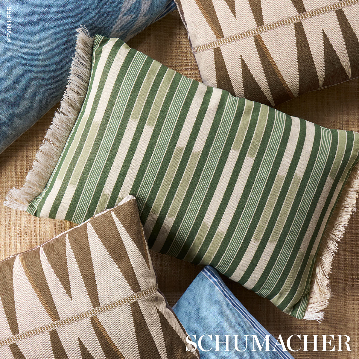 SCHUMACHER  TRUE STRIPES CUSCO IKAT   Green   - 71973