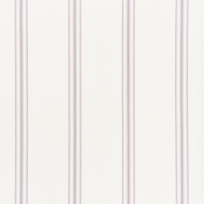 Cream background with lavender vertical stripes; classic striped fabric or wallpaper pattern.