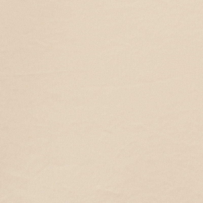 Beige satin fabric swatch; soft neutral upholstery fabric for crafts or decor.