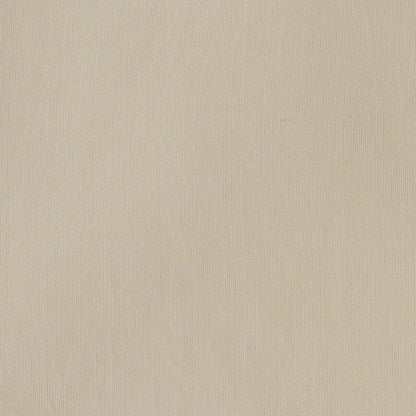 Beige textured fabric close-up with fine vertical ribbing, ideal for apparel or home decor.
