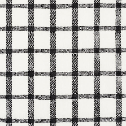 SCHUMACHER  COUNTRY CHIC PAULINE CHECK CASEMENT SHEERS & CASEMENTS SHEERS & CASEMENTS BLACKWORK   - 72070