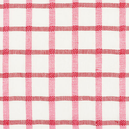 SCHUMACHER FABRIC  COUNTRY CHIC PAULINE CHECK CASEMENT   ROSE   - 72072