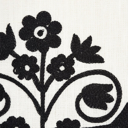 SCHUMACHER  UNCOMMON THREADS TALITHA EMBROIDERY EMBROIDERIES,SHEERS & CASEMENTS EMBROIDERIES,SHEERS & CASEMENTS BLACKWORK   - 72090