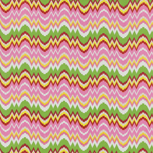 SCHUMACHER  RAOUL TEXTILES FLAMESTITCH PRINTS PRINTS FUCHSIA   - 720B83