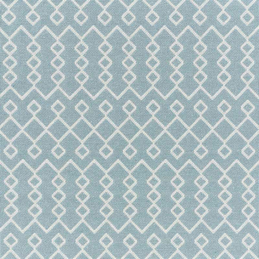 SCHUMACHER  ESSENTIALS: MID-SCALE UPHOLSTERY BRICOLETTE PATTERNED WOVENS PATTERNED WOVENS SKY   - 72111