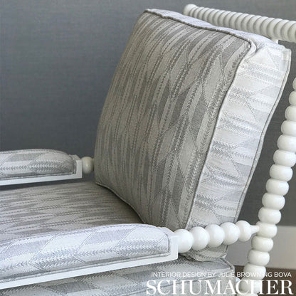 SCHUMACHER  ESSENTIALS: MID-SCALE UPHOLSTERY FABRICS FITZGERALD PATTERN WOVENS PATTERN WOVENS LIMESTONE   - 72130