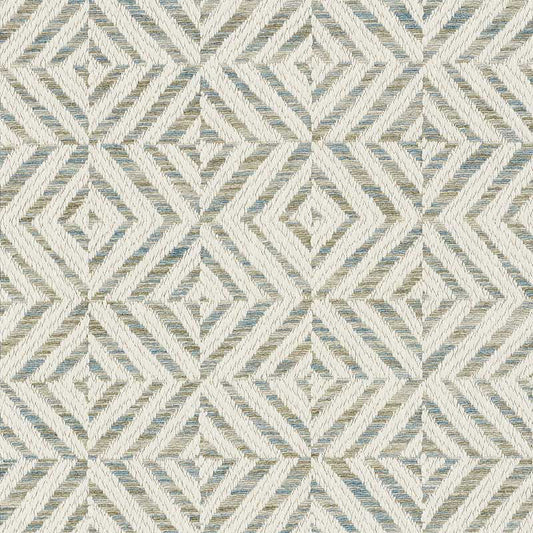SCHUMACHER  ESSENTIALS: MID-SCALE UPHOLSTERY FABRICS JUBILEE PATTERN WOVENS PATTERN WOVENS SKY   - 72150