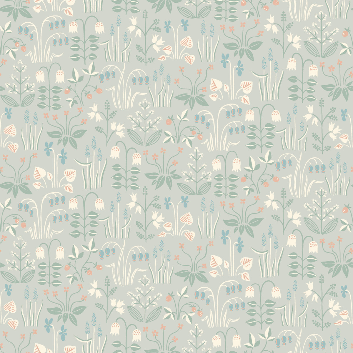 SCHUMACHER  Borastapeter STRAWBERRY FIELD   DOVE   - 7216