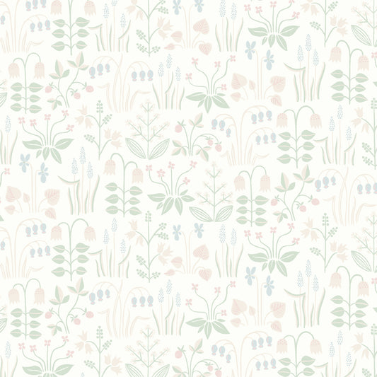 SCHUMACHER  Borastapeter STRAWBERRY FIELD   IVORY   - 7217