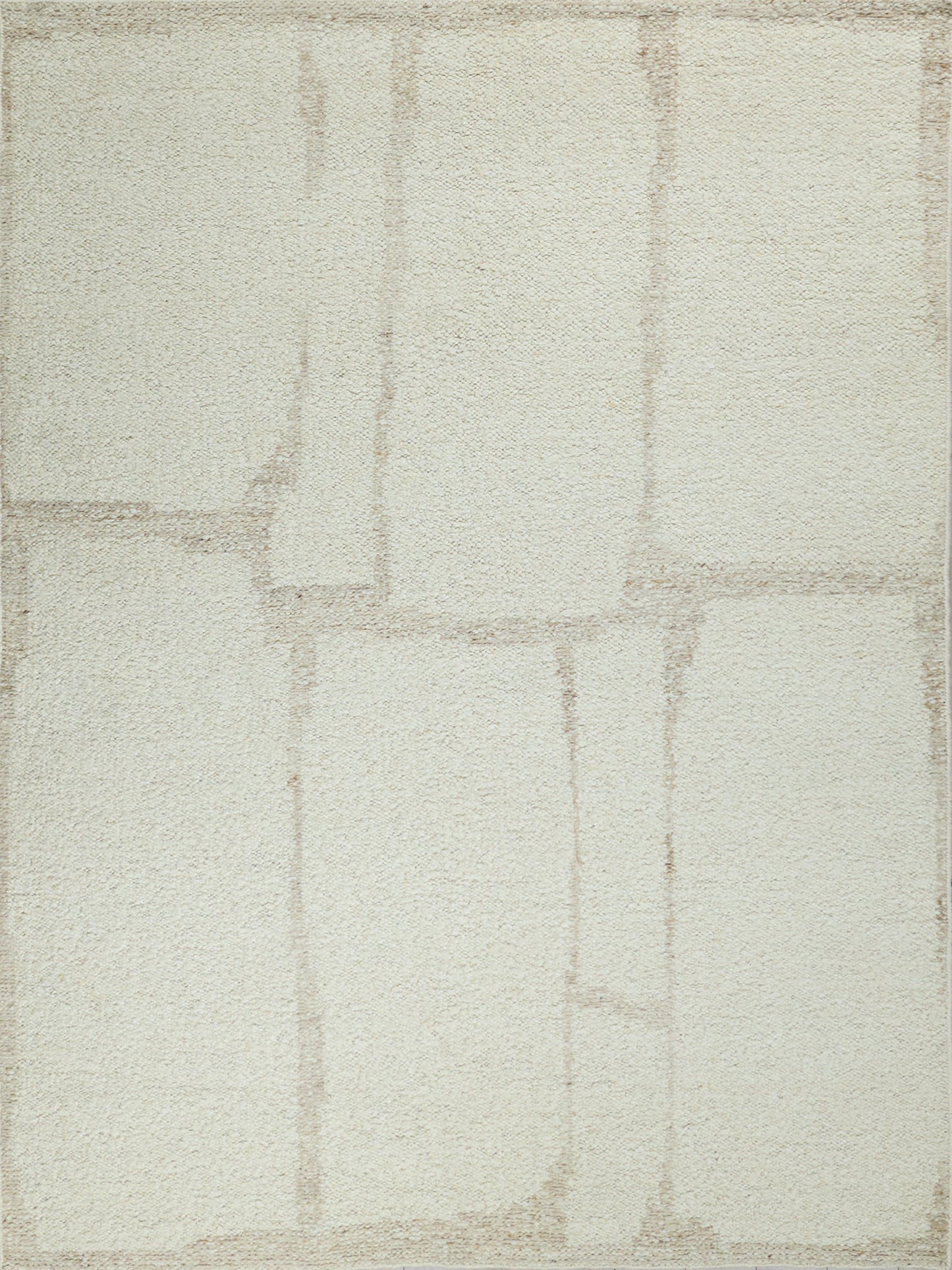 Beige indoor flat-weave rug with a subtle neutral pattern; size 8' x 10'.
