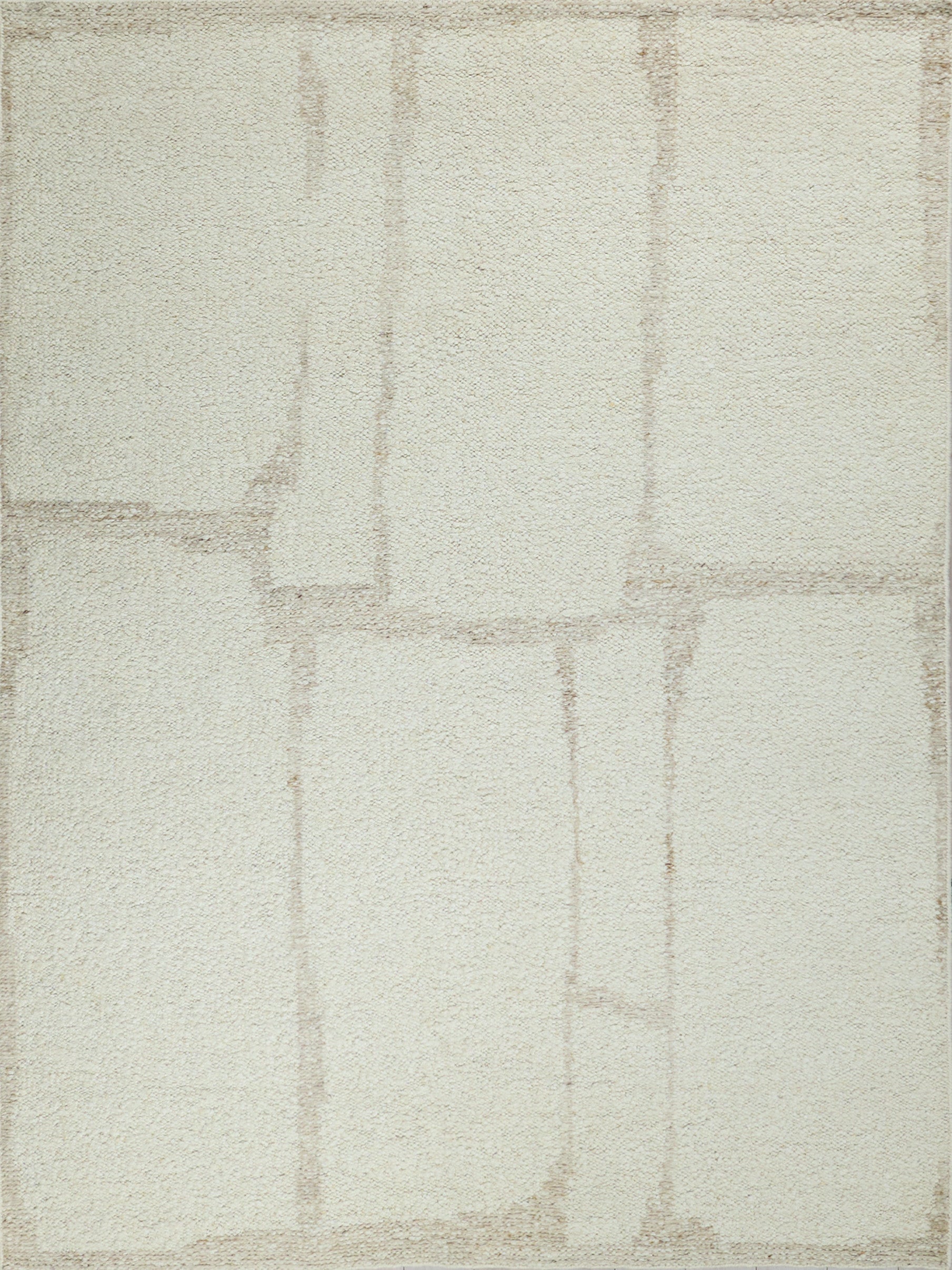 Beige indoor flat-weave rug with a subtle neutral pattern; size 8' x 10'.
