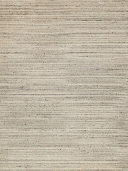 Beige hand-loomed indoor rug with subtle woven texture, 8' x 10'.