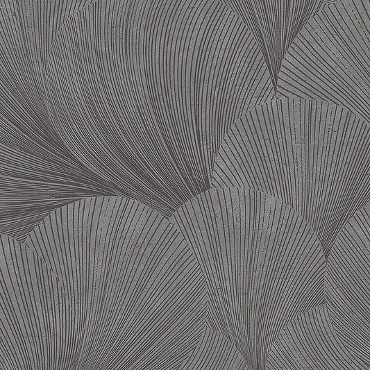 SCHUMACHER WALLCOVERING  BORASTAPETER MIRAGE   CHARCOAL   - 7262