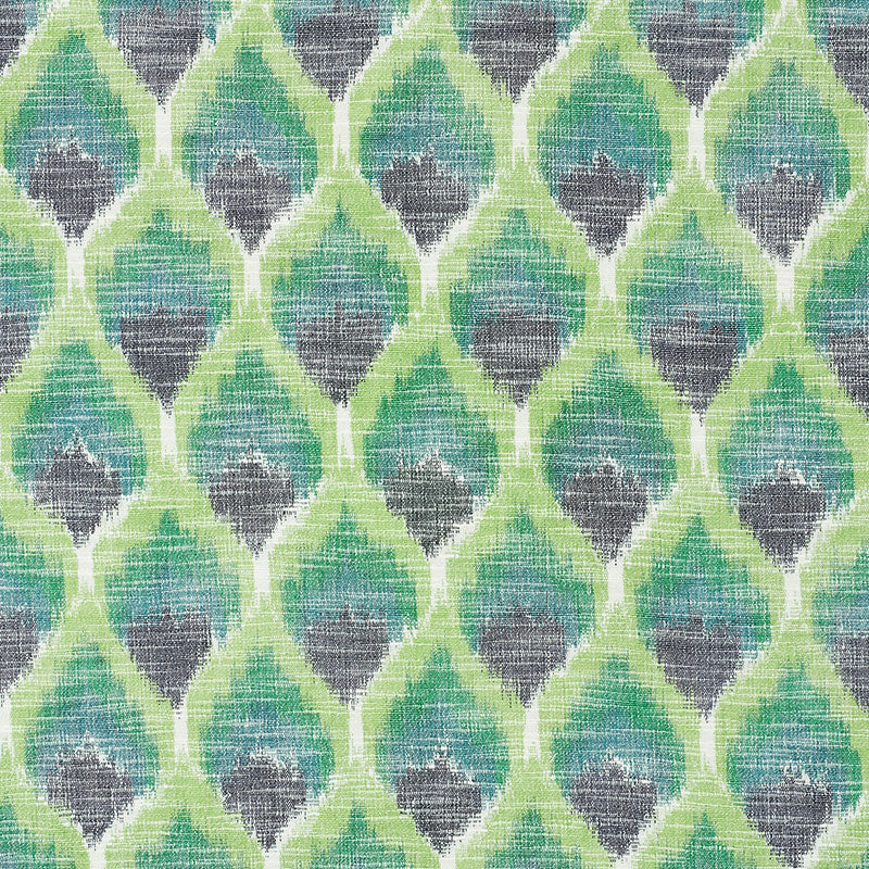 SCHUMACHER  IKAT COLLECTION ODISHA IKAT PATTERN WOVENS PATTERN WOVENS GREENS   - 72640