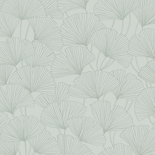 SCHUMACHER WALLCOVERING  BORASTAPETER GINKGO   MINERAL   - 7265