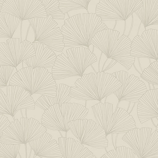 SCHUMACHER  Borastapeter GINKGO   STONE   - 7267