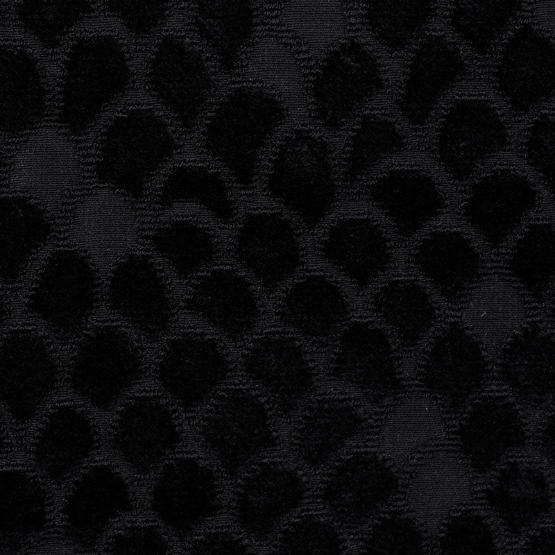 SCHUMACHER  CUT & PATTERNED VELVETS ESTHER VELVET CUT VELVET CUT VELVET ONYX   - 72773