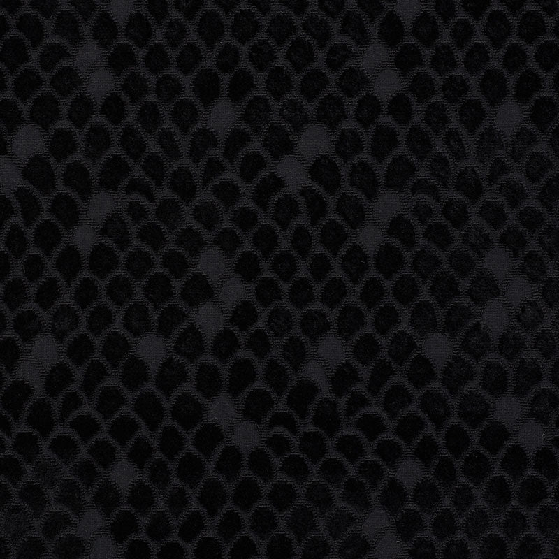 SCHUMACHER  CUT & PATTERNED VELVETS ESTHER VELVET CUT VELVET CUT VELVET ONYX   - 72773