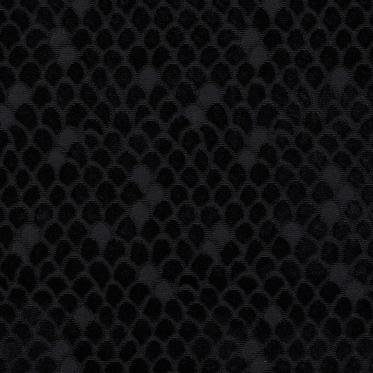 SCHUMACHER  CUT & PATTERNED VELVETS ESTHER VELVET CUT VELVET CUT VELVET ONYX   - 72773