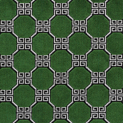 SCHUMACHER FABRIC  ORIENT EXPRESS OCTAVIA VELVET   EMERALD   - 72792