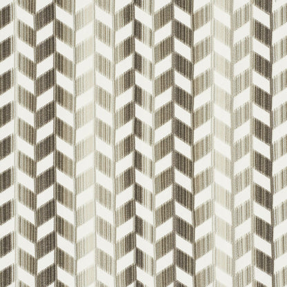 SCHUMACHER  CUT & PATTERNED VELVETS CHEVRON STRI?? VELVET WOVEN WOVEN STONE   - 72810