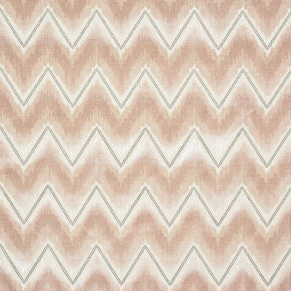 SCHUMACHER  CUT & PATTERNED VELVETS CHEVRON VELVET CUT VELVET CUT VELVET BLUSH   - 72840