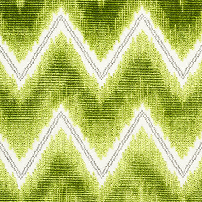 SCHUMACHER  CUT & PATTERNED VELVETS CHEVRON VELVET CUT VELVET CUT VELVET LEAF   - 72843