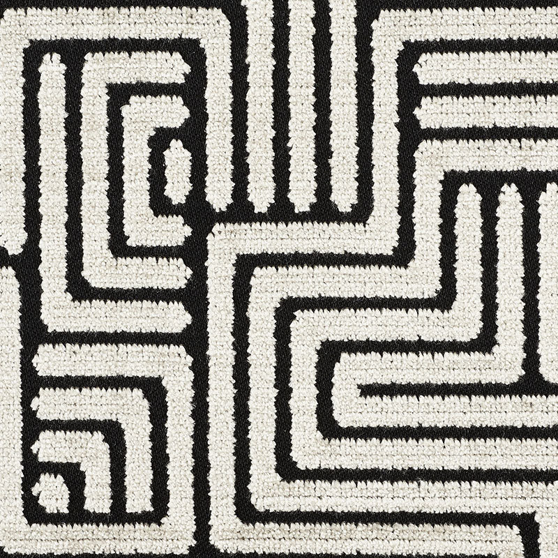 SCHUMACHER  CUT & PATTERNED VELVETS LISBOA VELVET CUT VELVET,HIGH PERFORMANCE CUT VELVET,HIGH PERFORMANCE OBSIDIAN   - 72952