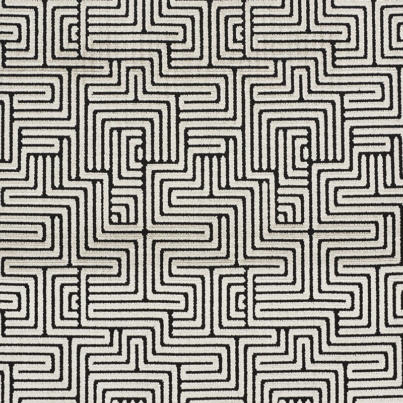 SCHUMACHER  CUT & PATTERNED VELVETS LISBOA VELVET CUT VELVET,HIGH PERFORMANCE CUT VELVET,HIGH PERFORMANCE OBSIDIAN   - 72952