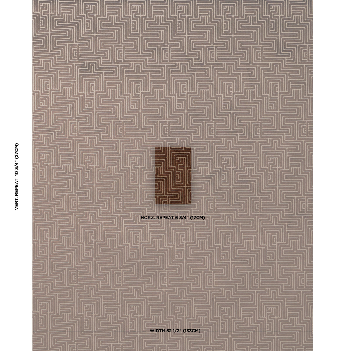 SCHUMACHER  CUT & PATTERNED VELVETS LISBOA VELVET VELVETS,CUT VELVET VELVETS,CUT VELVET BRONZE   - 72957