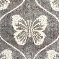SCHUMACHER  CUT & PATTERNED VELVETS PAPILLON VELVET   Pewter   - 72961