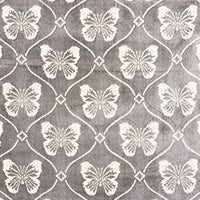 SCHUMACHER  CUT & PATTERNED VELVETS PAPILLON VELVET   Pewter   - 72961