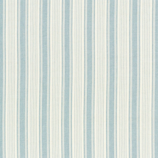 SCHUMACHER  MARK D. SIKES OJAI STRIPE PATTERN WOVENS PATTERN WOVENS CHINA BLUE   - 73001