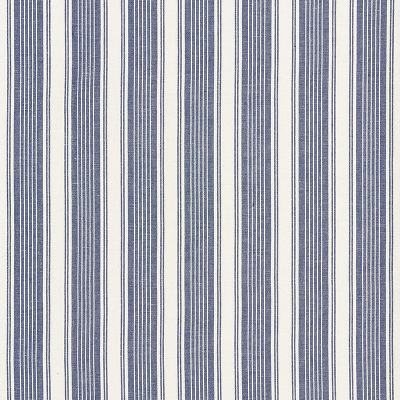 SCHUMACHER  MARK D. SIKES OJAI STRIPE PATTERN WOVENS PATTERN WOVENS INDIGO   - 73002
