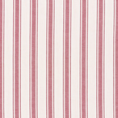 SCHUMACHER  MARK D. SIKES OJAI STRIPE PATTERN WOVENS PATTERN WOVENS RED   - 73004