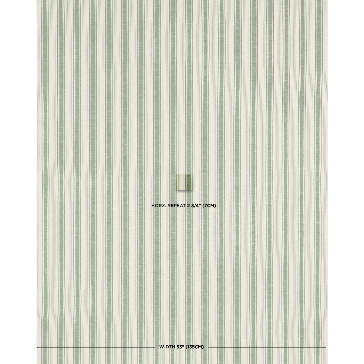SCHUMACHER  MARK D. SIKES OJAI STRIPE PATTERN WOVENS PATTERN WOVENS LEAF GREEN   - 73005