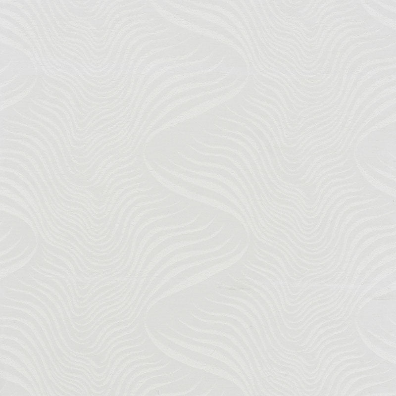 Soft light-gray wallpaper texture with subtle, flowing zebra-like wavy stripes.