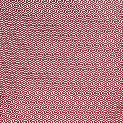 Soft pink gradient panel with red-and-white zebra-striped borders along its left and right edges.
