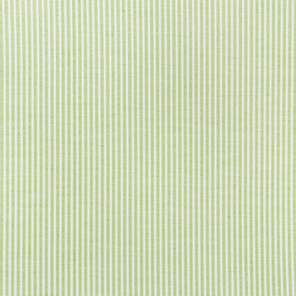 Light lime green and white vertical stripe fabric pattern.