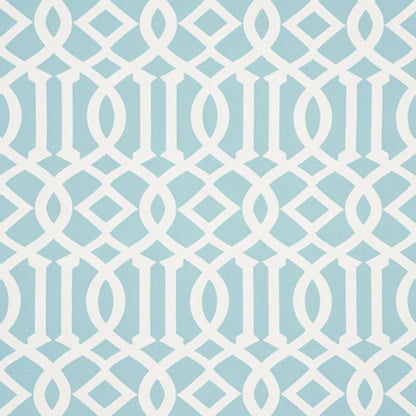 SCHUMACHER  INDOOR/OUTDOOR: PRINTS & WOVENS IMPERIAL TRELLIS INDOOR/OUTDOOR PATTERN WOVENS,HIGH PERFORMANCE,INDOOR/OUTDOOR PATTERN WOVENS,HIGH PERFORMANCE,INDOOR/OUTDOOR AQUA   - 73161