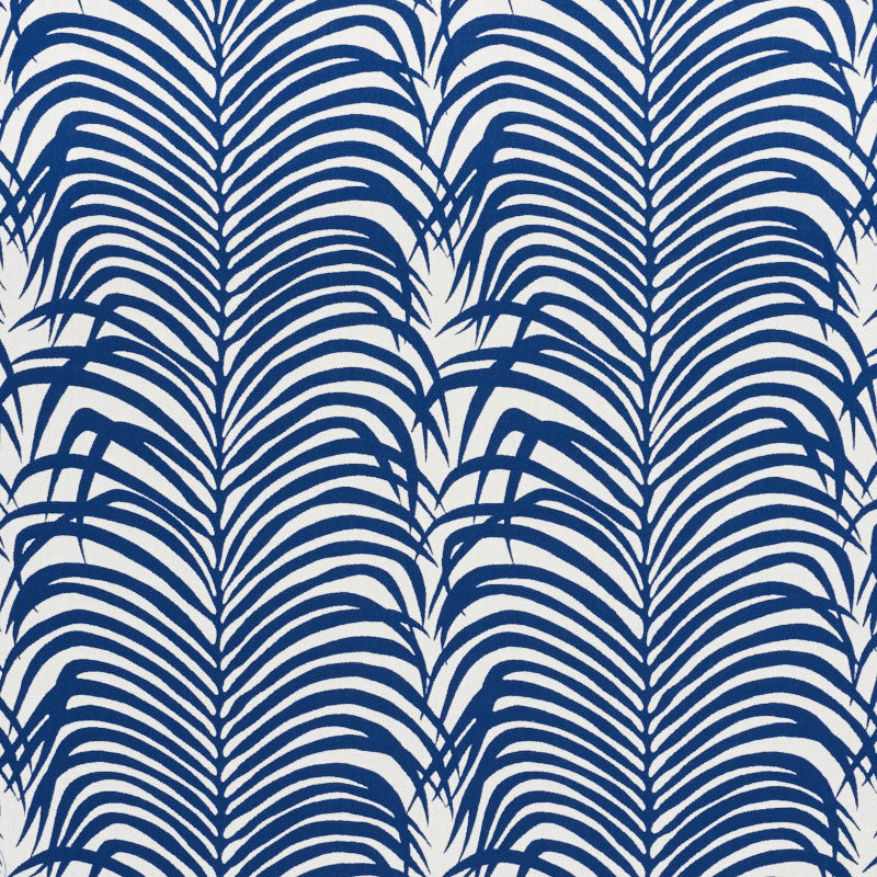 SCHUMACHER  INDOOR/OUTDOOR II: PRINTS & WOVENS ZEBRA PALM INDOOR/OUTDOOR INDOOR/OUTDOOR,HIGH PERFORMANCE,PATTERN WOVENS INDOOR/OUTDOOR,HIGH PERFORMANCE,PATTERN WOVENS NAVY   - 73170